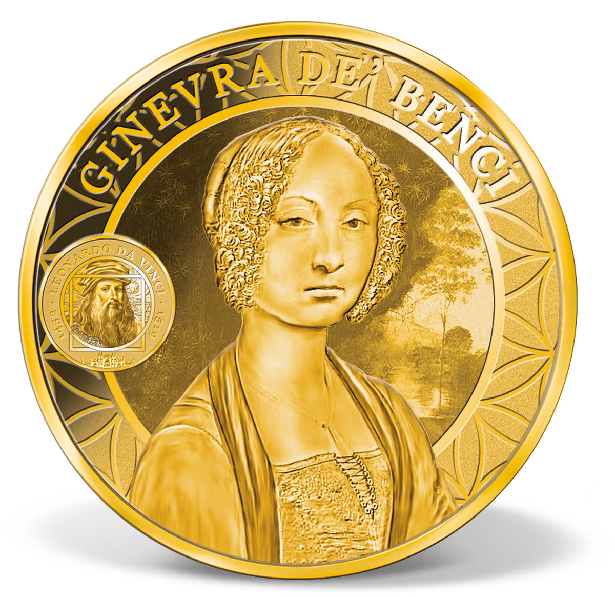 Kompletní sada 1/200oz zlatých mincí "Da Vinci"