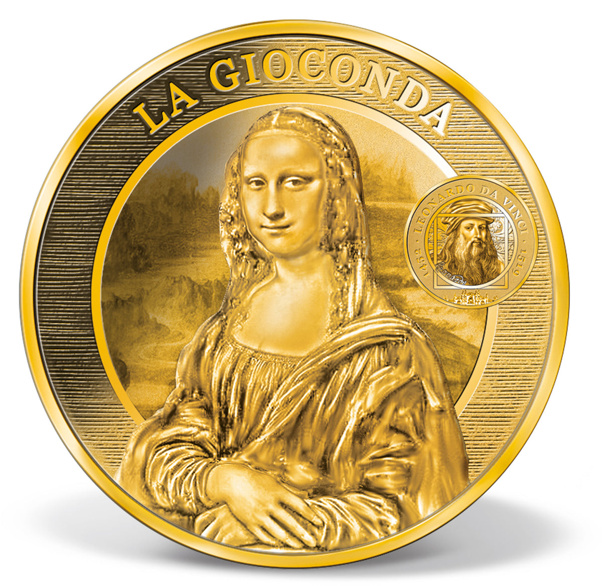 Kompletní sada 1/200oz zlatých mincí "Da Vinci"